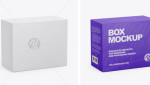 Paper Box Mockup