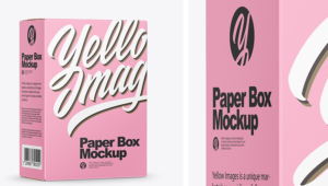 Paper Box Mockup